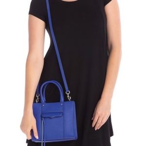 Rebecca Minkoff Mini Mab Crossbody Tote (Blue)